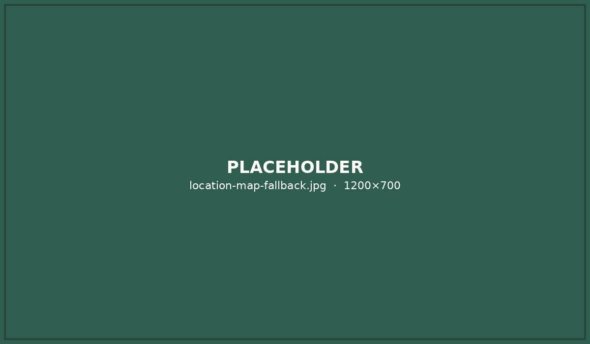 Placeholder map, to be replaced with an embedded map of the confirmed address